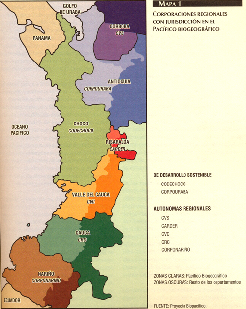 Mapa de la region pacifica Imagui
