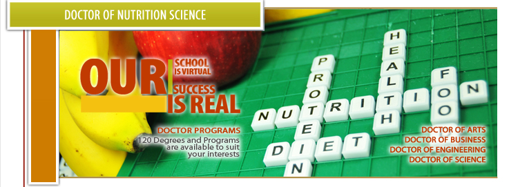 phd nutrition distance learning