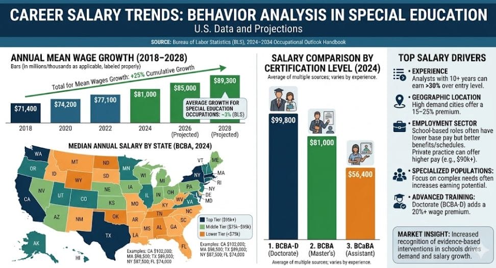 Career Salary Trends Behavior Analysis in Special Education