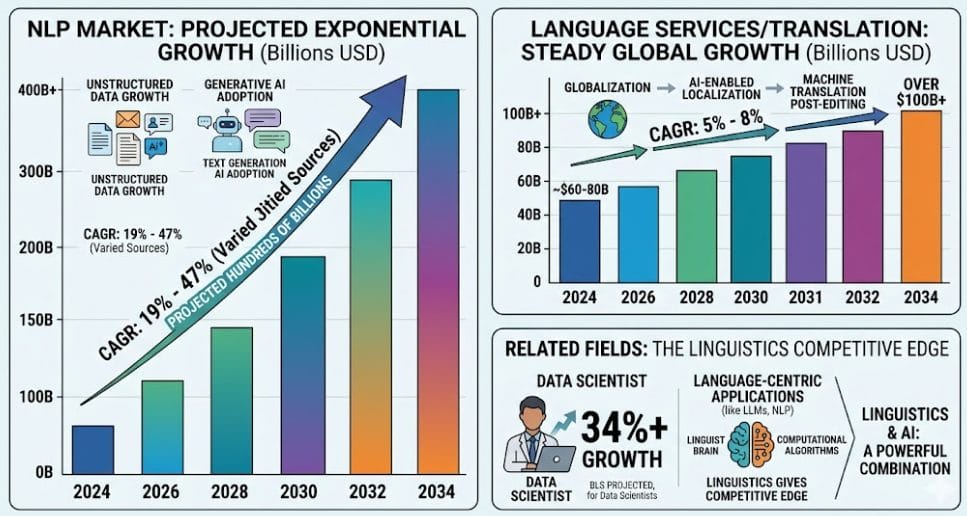 NLP market projected exponential growth