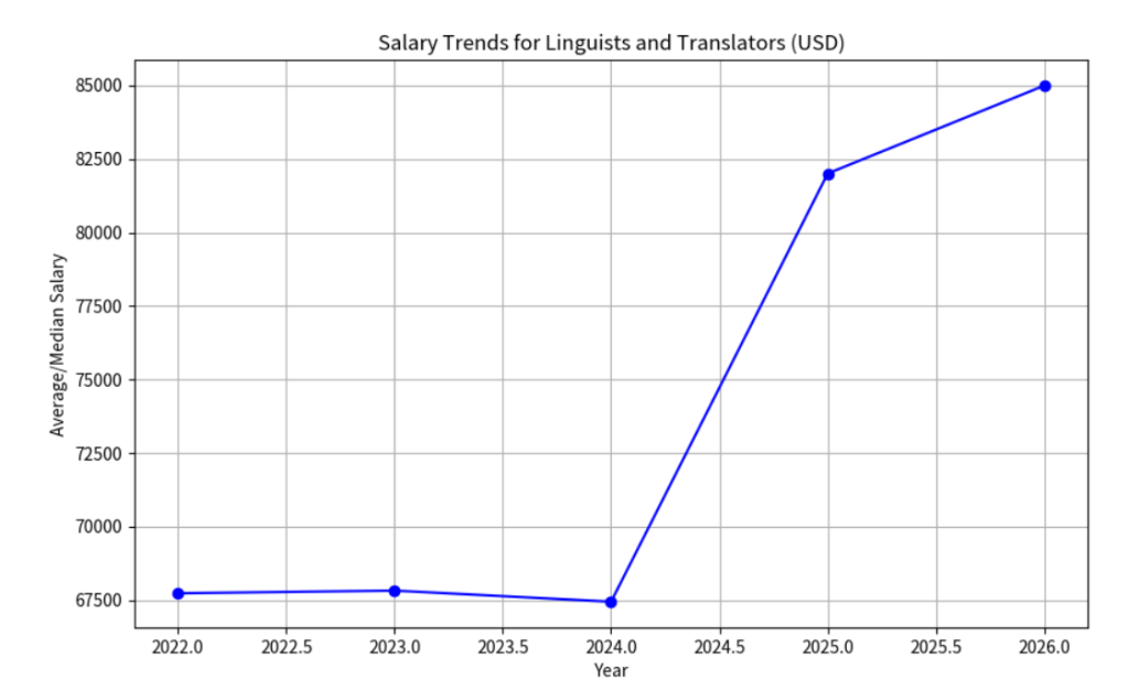 Salary trends for linguists and translators