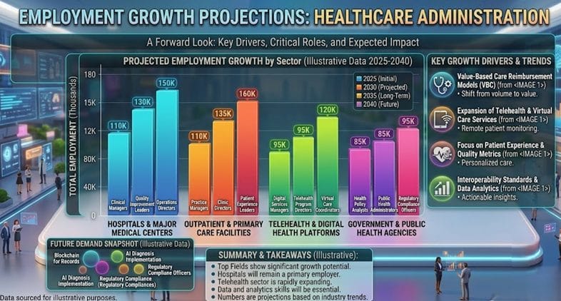 employment growth projections healthcare administration