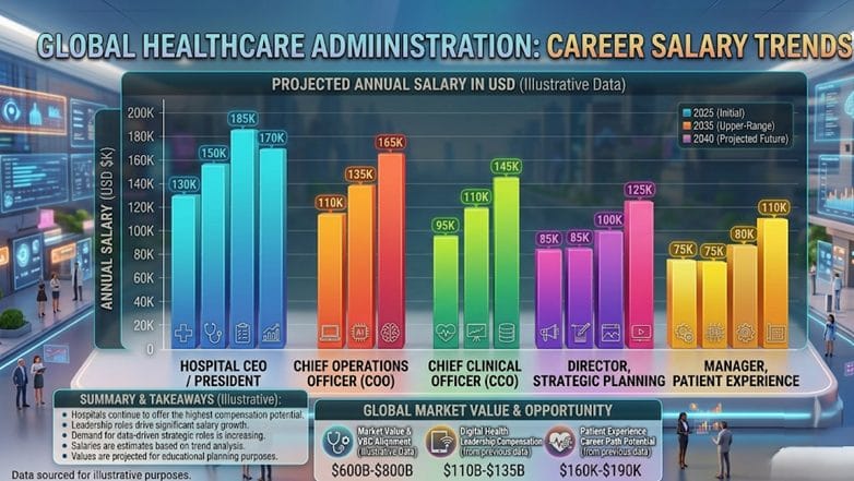 global healthcare administration career salary trends