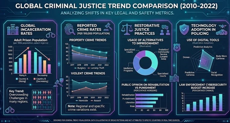 global criminal justice trend comparison 2010 2022