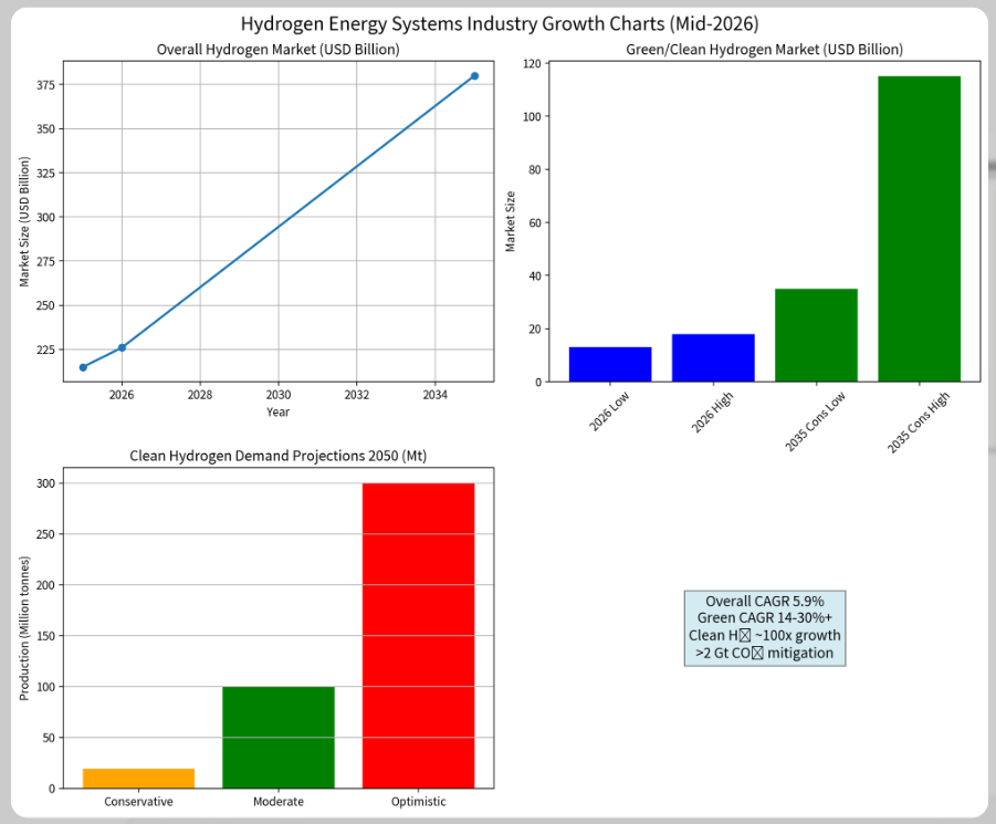 Hydrogen Energy Systems Industry Growth Charts