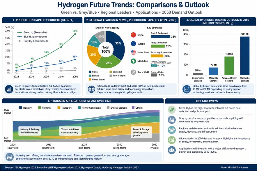 Hydrogen Future Trends Comparisons & Outlook
