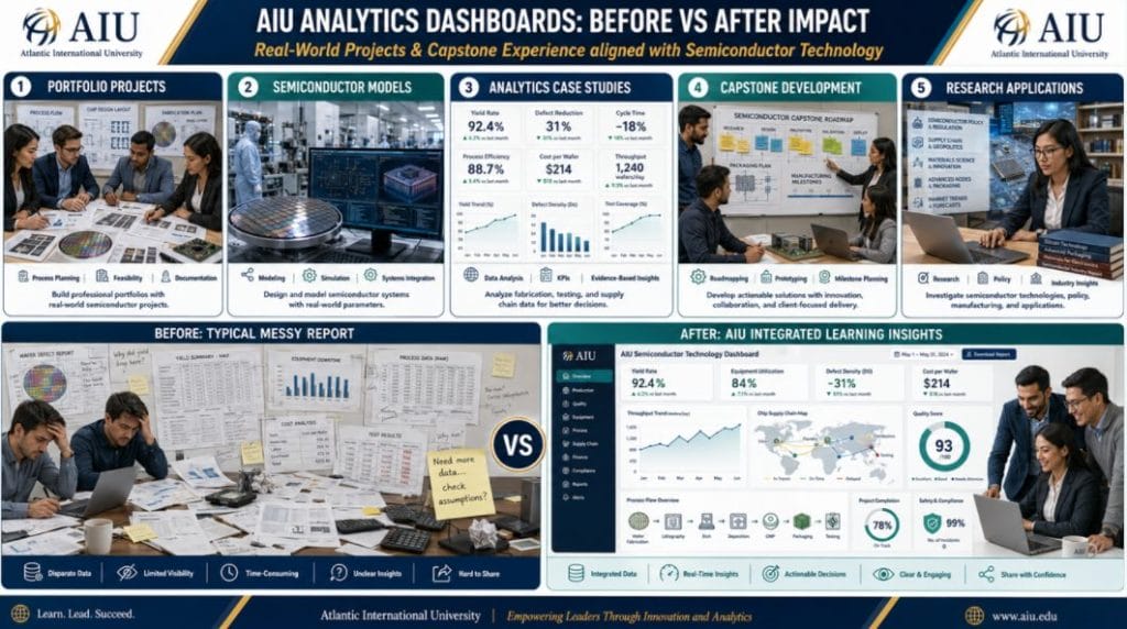 aiu analytics dashboards before vs after impact