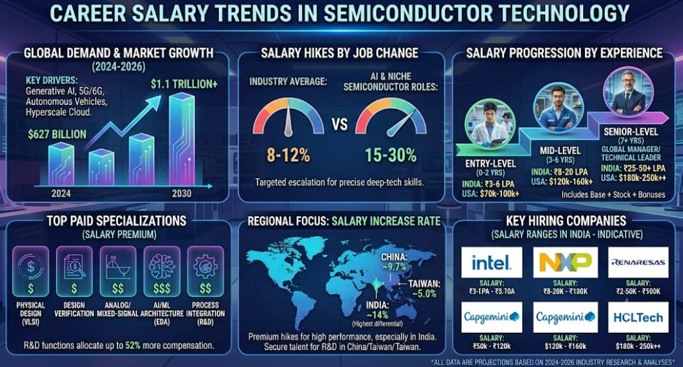 career salary trends in semiconductor technology