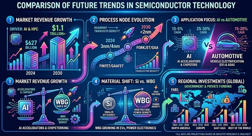 comparison of future trends in semiconductor technology