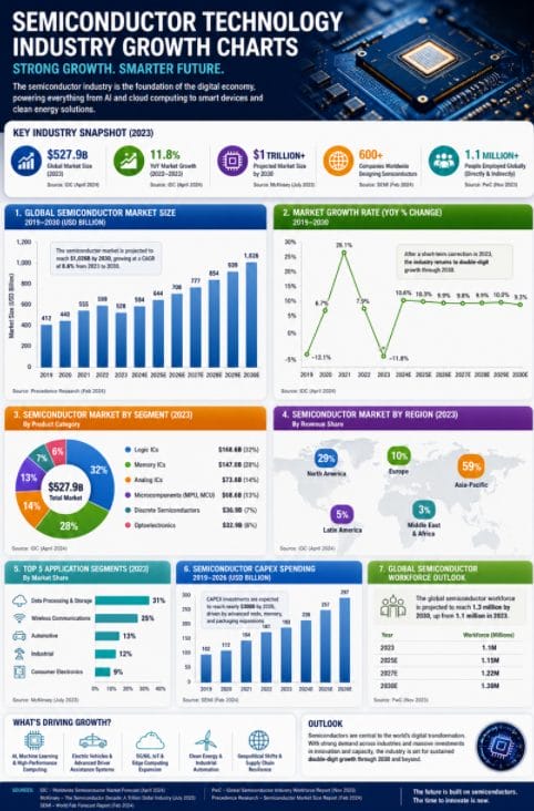 semiconductor technology industry growth charts